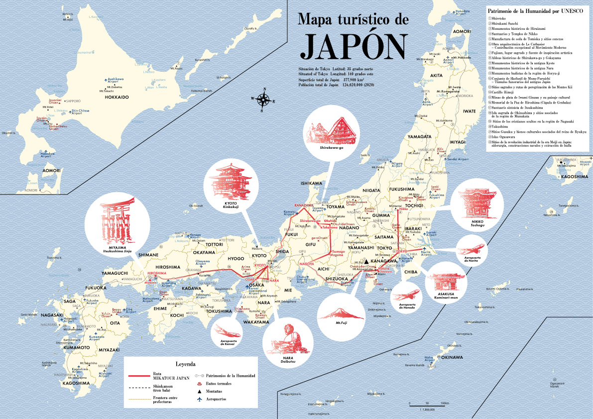 Mapa MIKATOUR Japan 2021